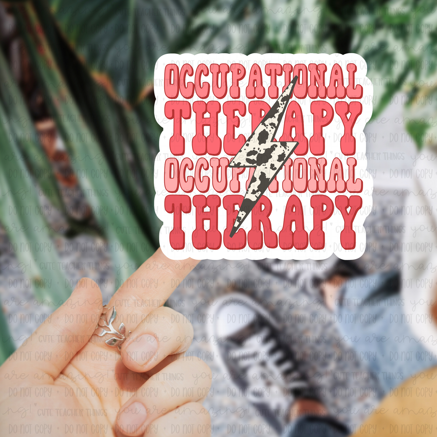 Occupational Therapy Lightning Sticker