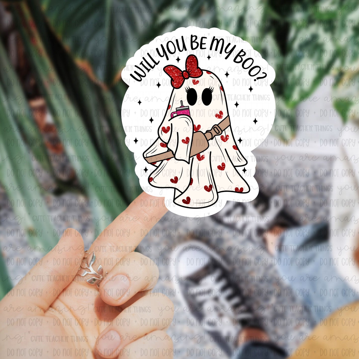 Will You Be My Boo Sticker
