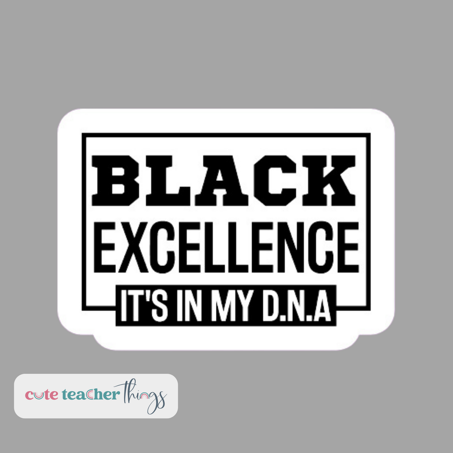 perfect gift for black educators, appreciation gift, proud black sticker