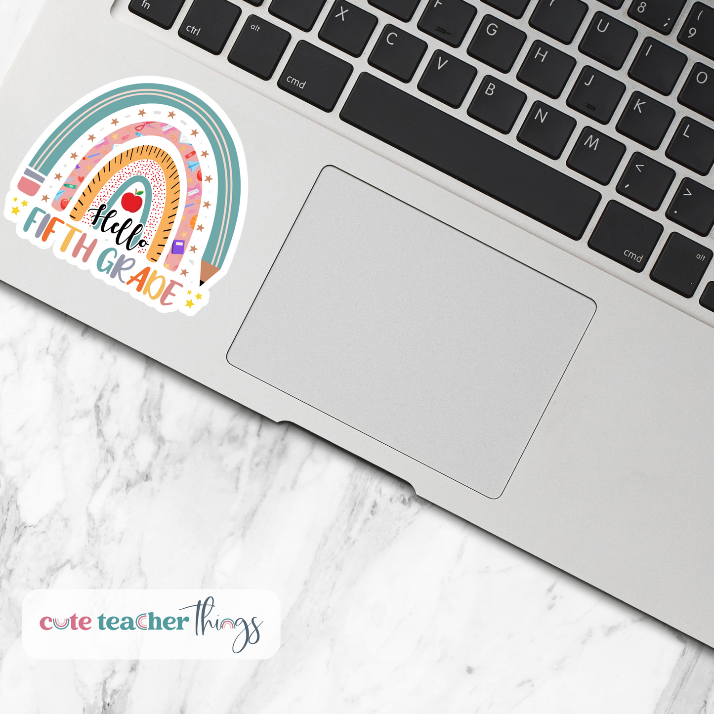 sticker for teacher laptop, cellphone cases, journals, ipad, water bottles