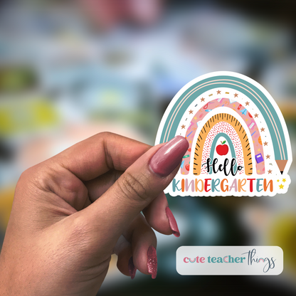 back to school teacher sticker, gift idea for teachers, kindergarten teachers