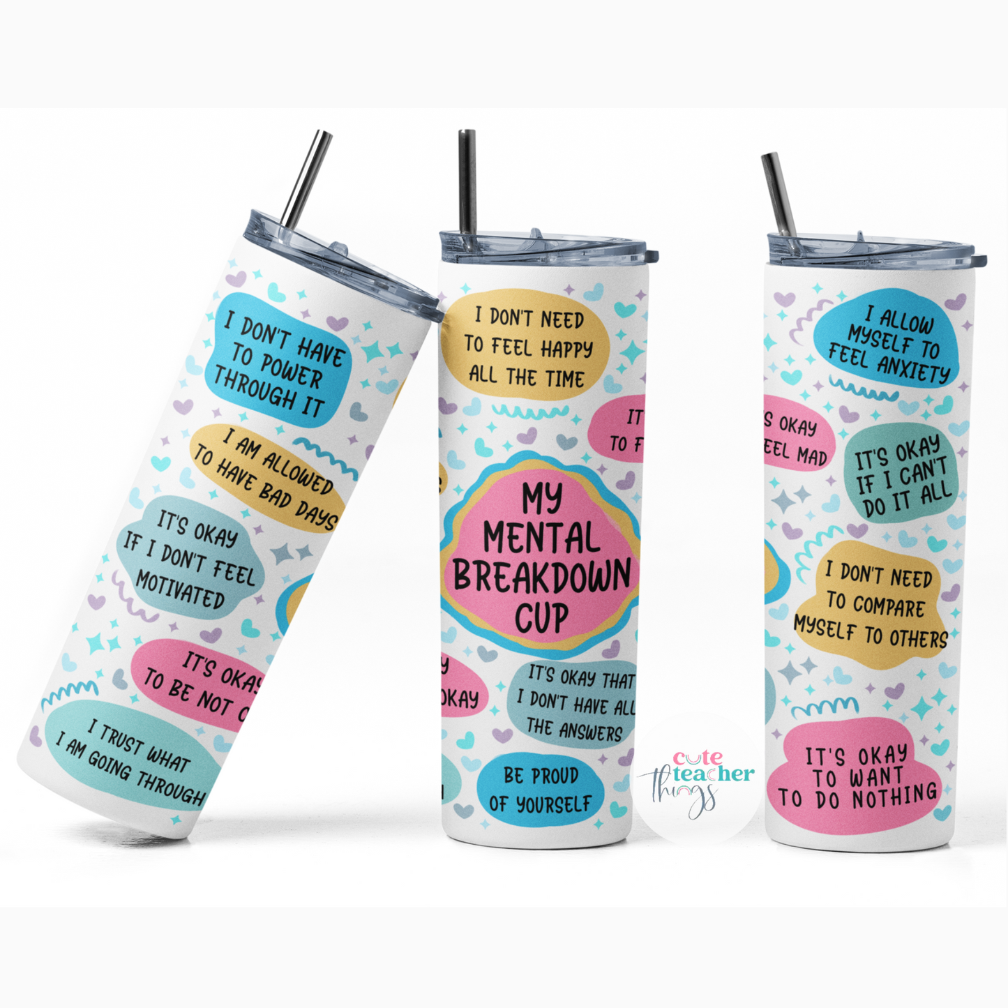 20 oz, stainless steel, with lid and straw tumbler