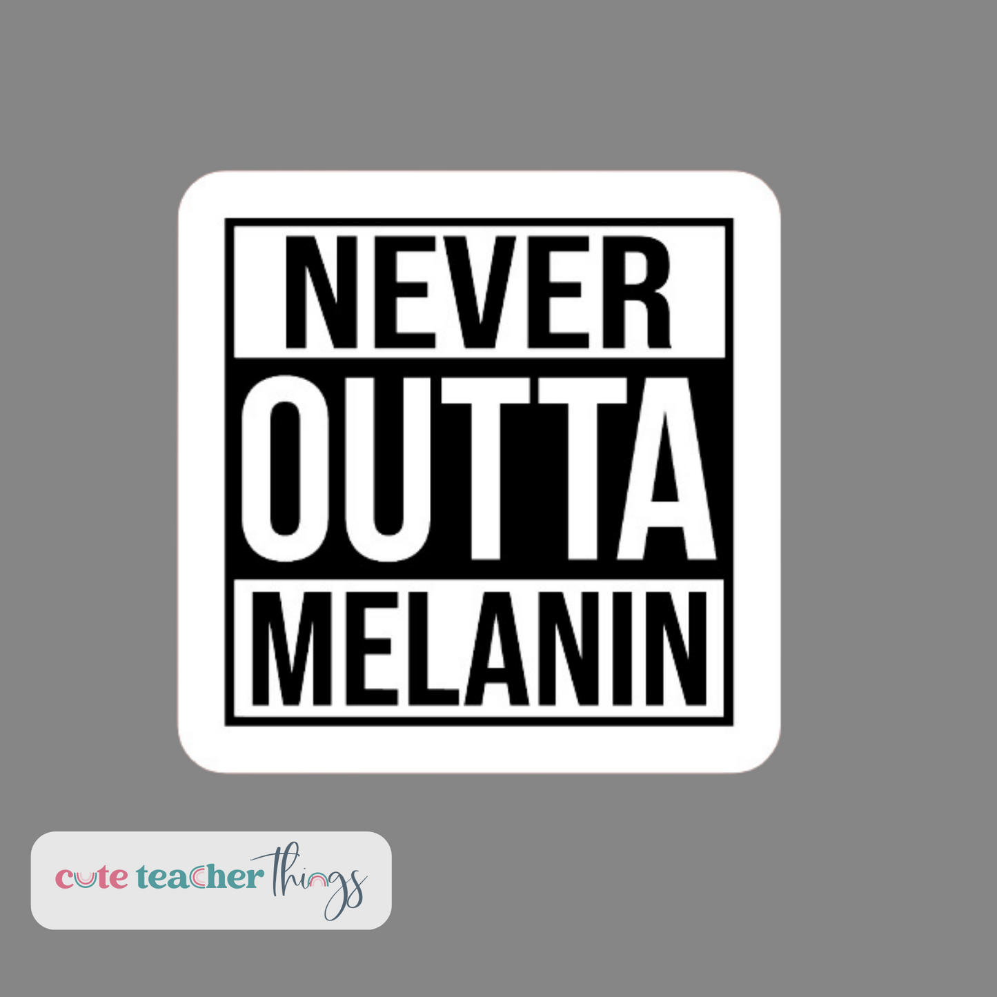 for black educators, black teachers, black queen sticker