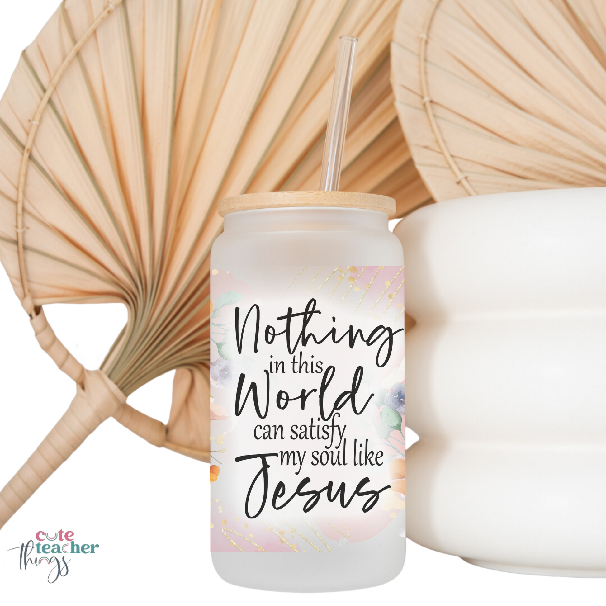 christian teacher glass cup, perfect gift idea for teachers, pastors and churchmates