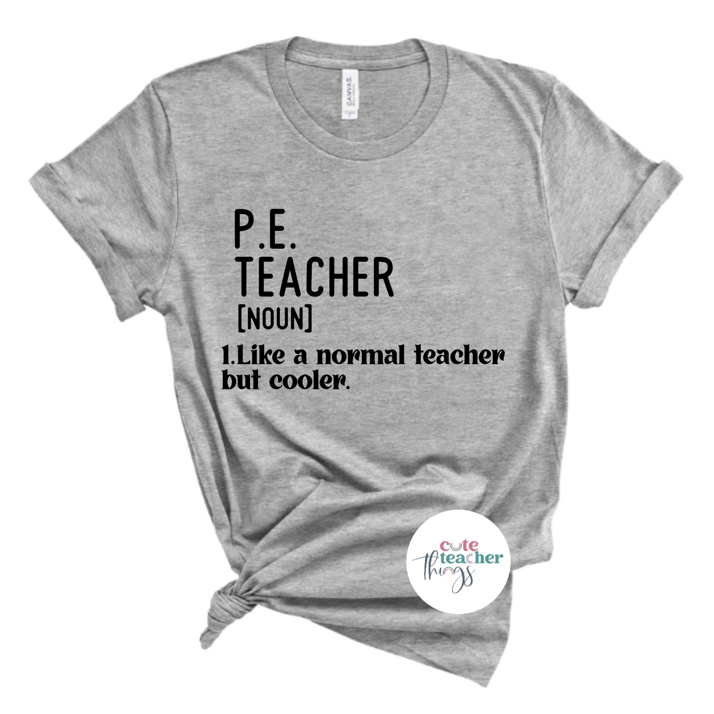 back to school tee, perfect gift idea, p.e. teacher squad t-shirt