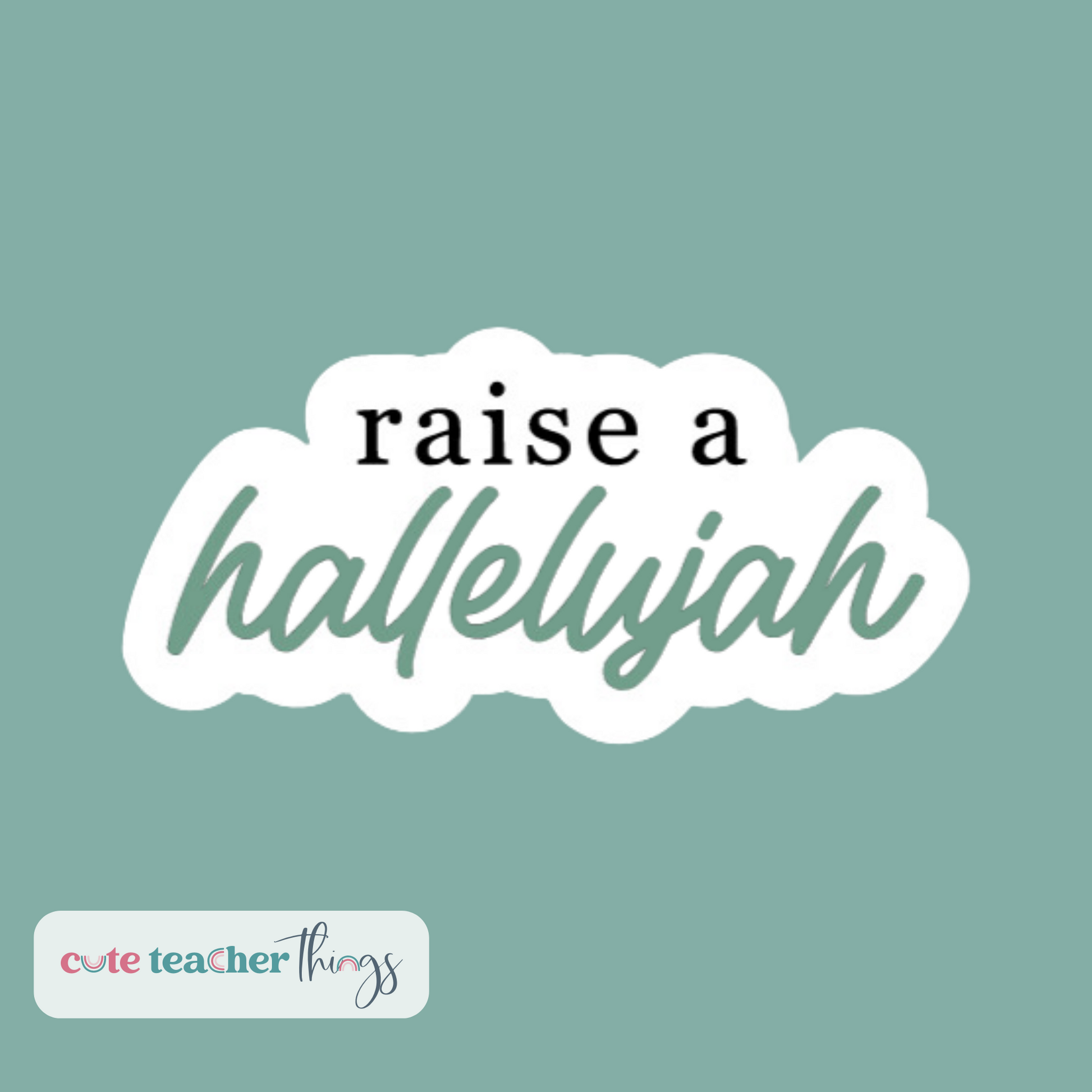 perfect gift for christians, religious, motivational sticker