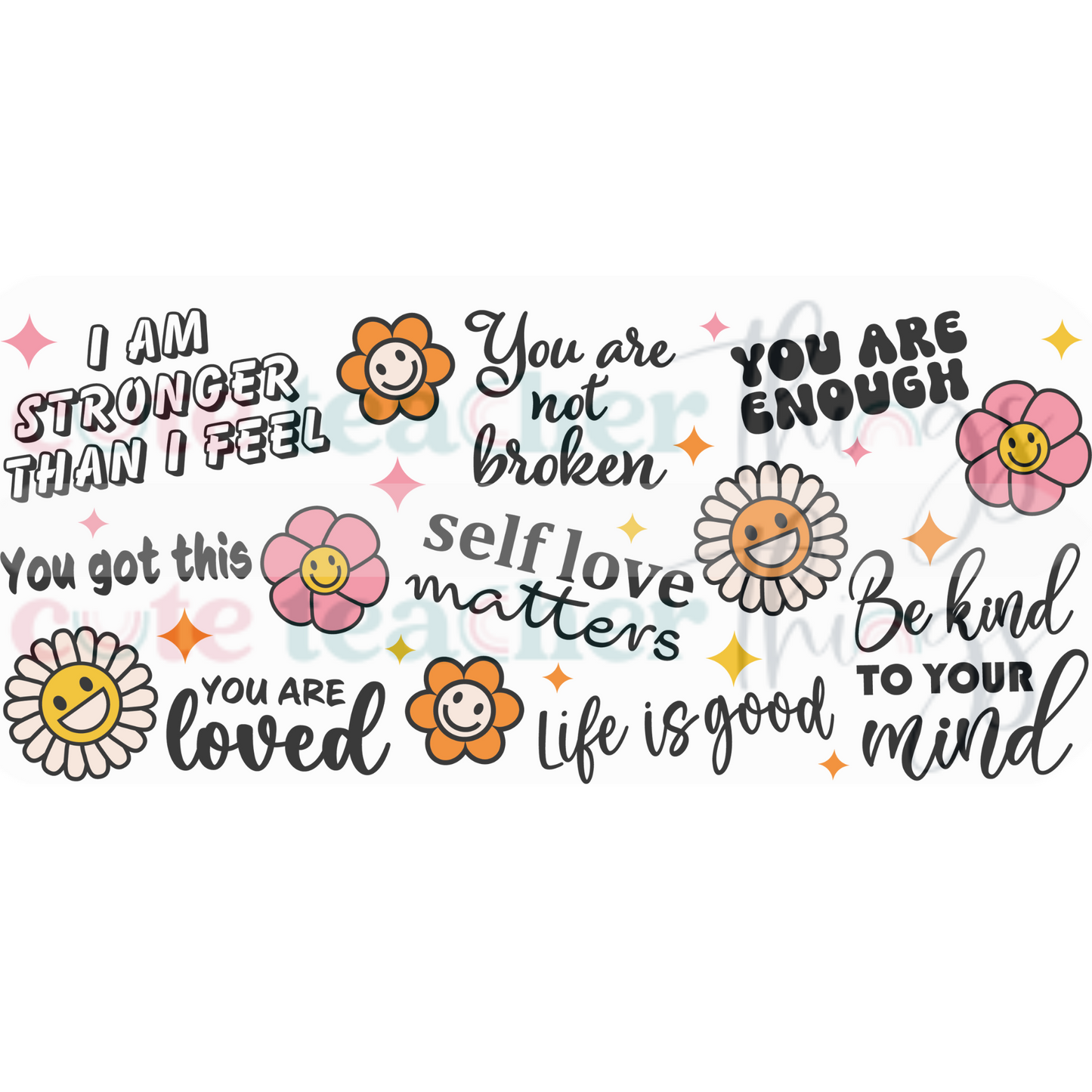 self love matters glass wrap design