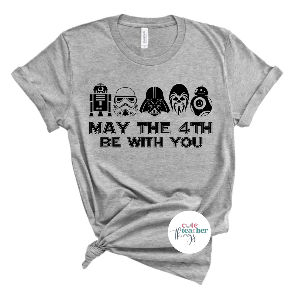 star wars day may the 4th be with you tee, star wars character t-shirt, galaxy edge shirt