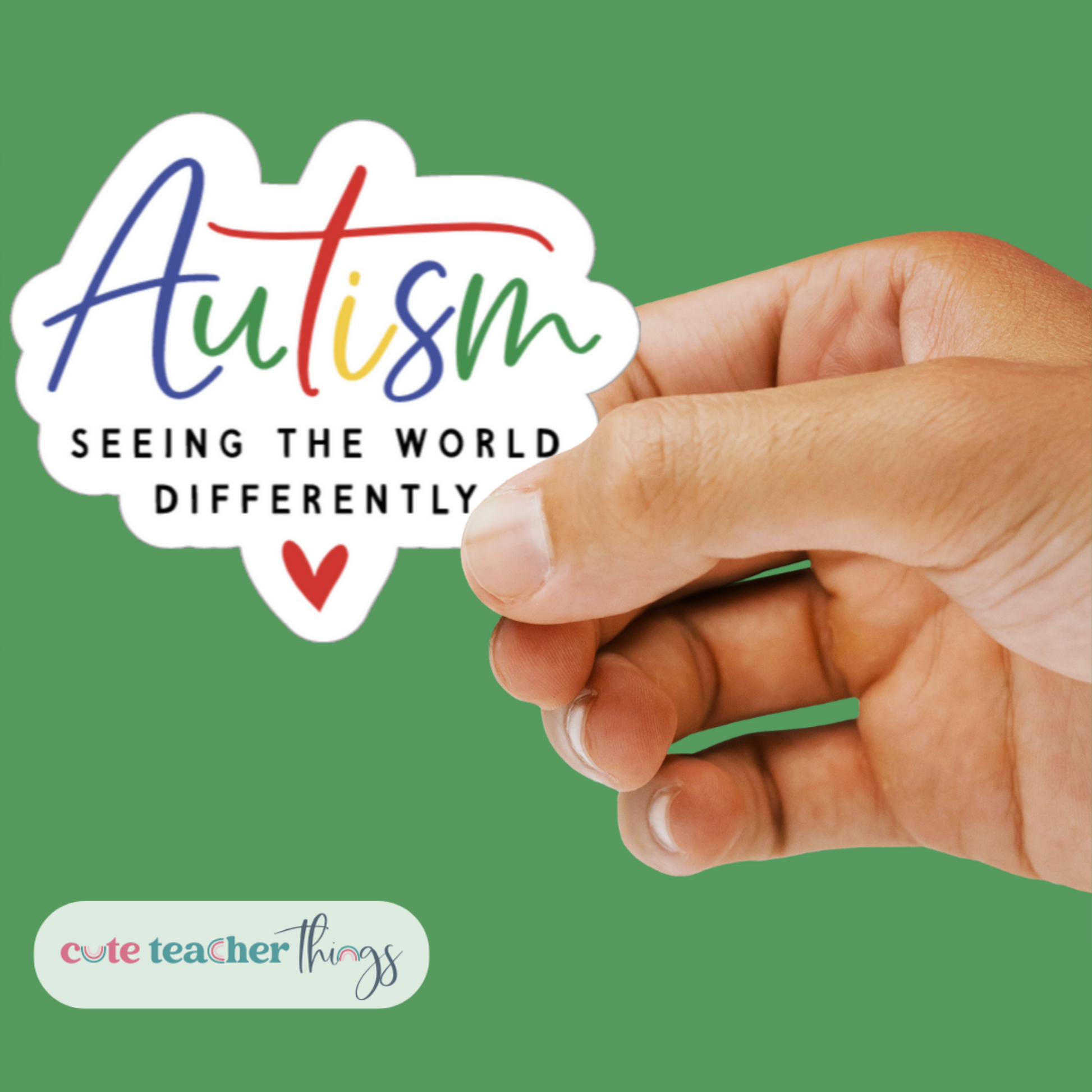 decorative autism awareness sticker
