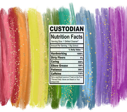 bright rainbow custodian nutrition facts svg