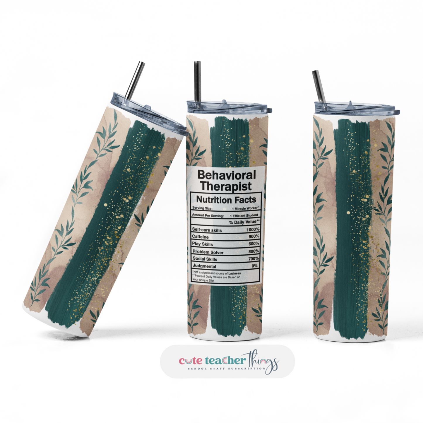 behavioral therapist nutrition facts, fall harvest design, stainless steel skinny tumbler