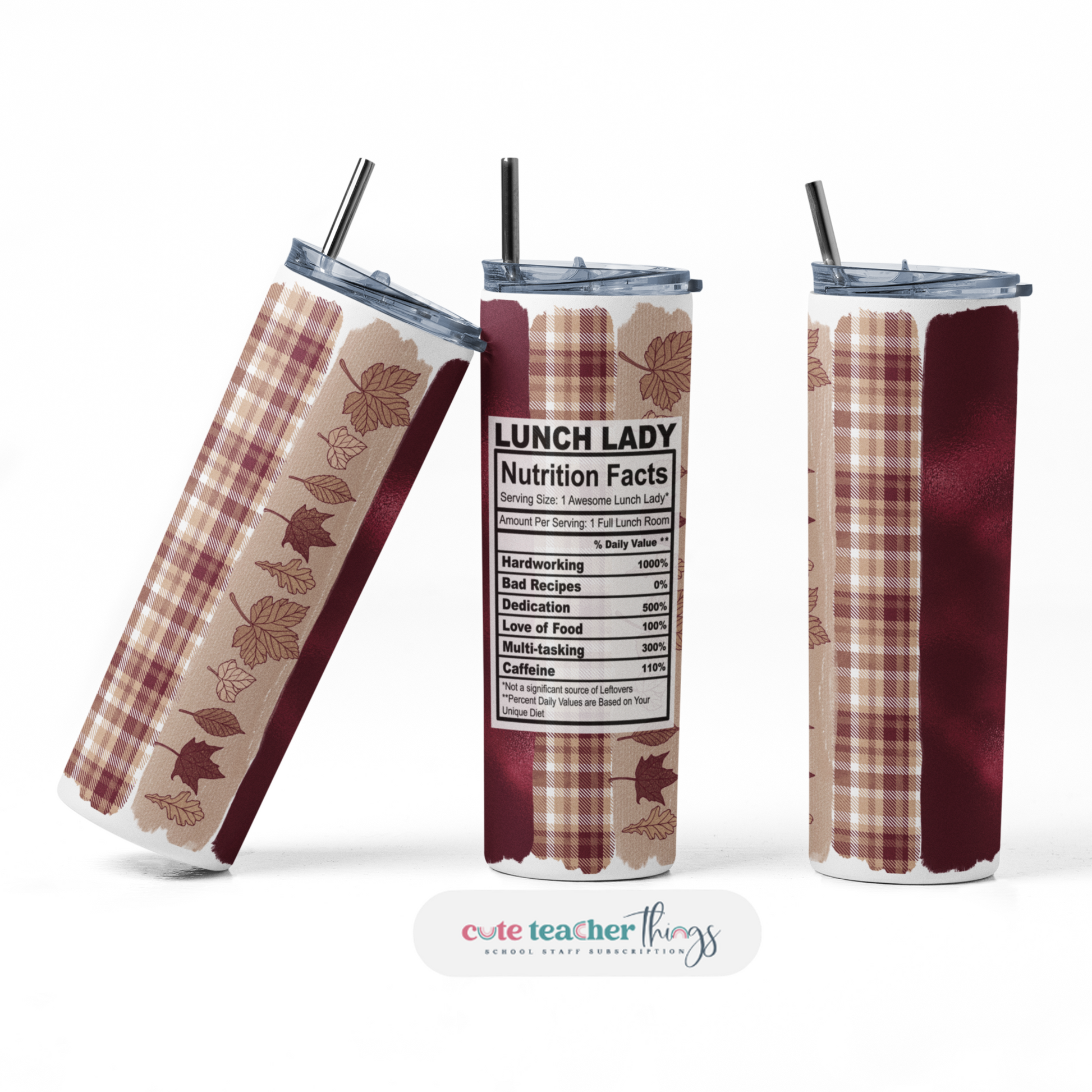 tumbler with lid and straw, fall collection design tumbler