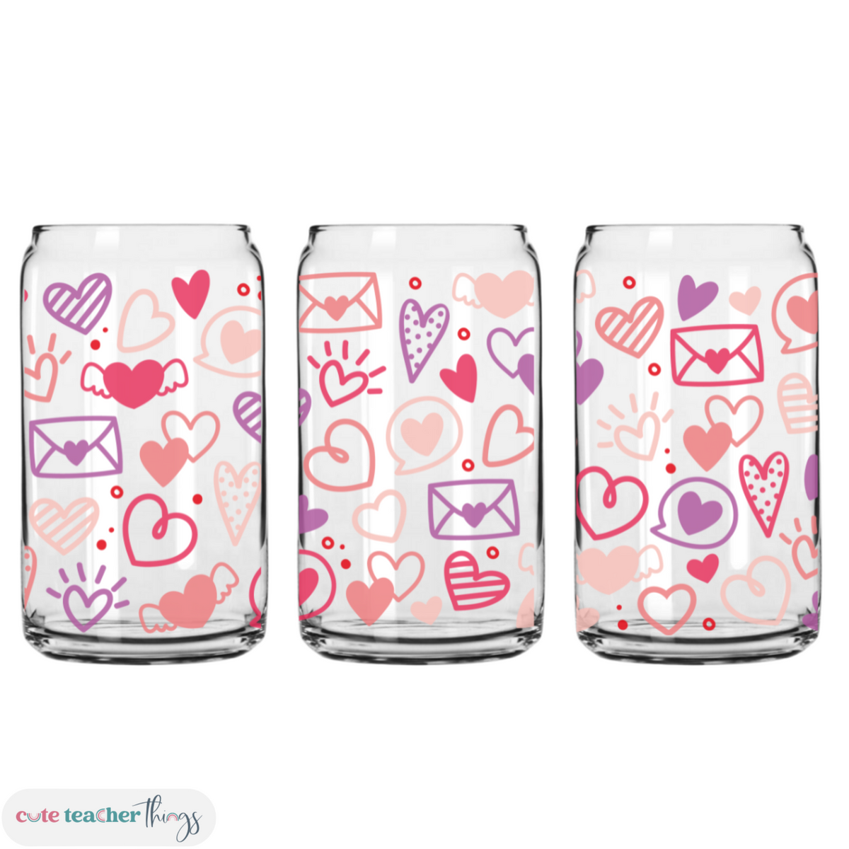 Kind Heart 16 oz Glass Cup with Bamboo Lid – Hattie & Elsie