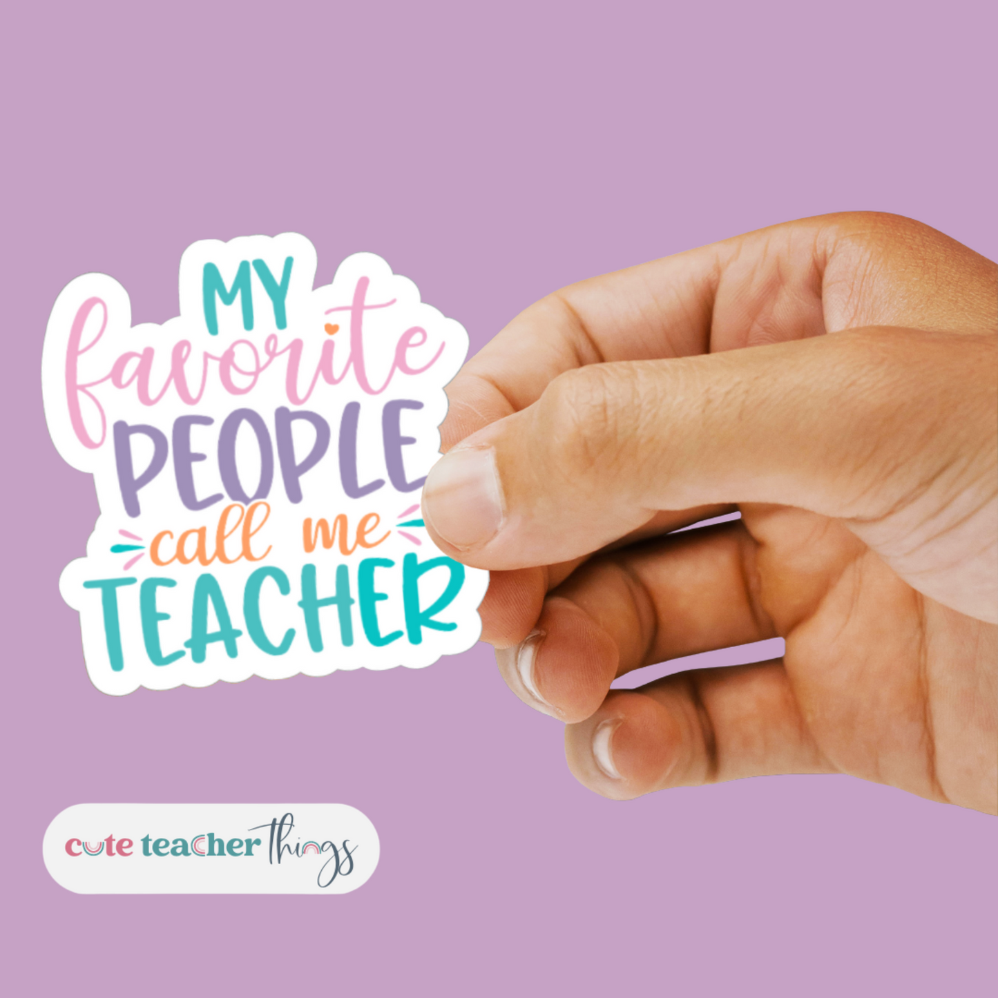 removable weather proof teacher sticker, gift for teacher, daily affirmation teacher sticker