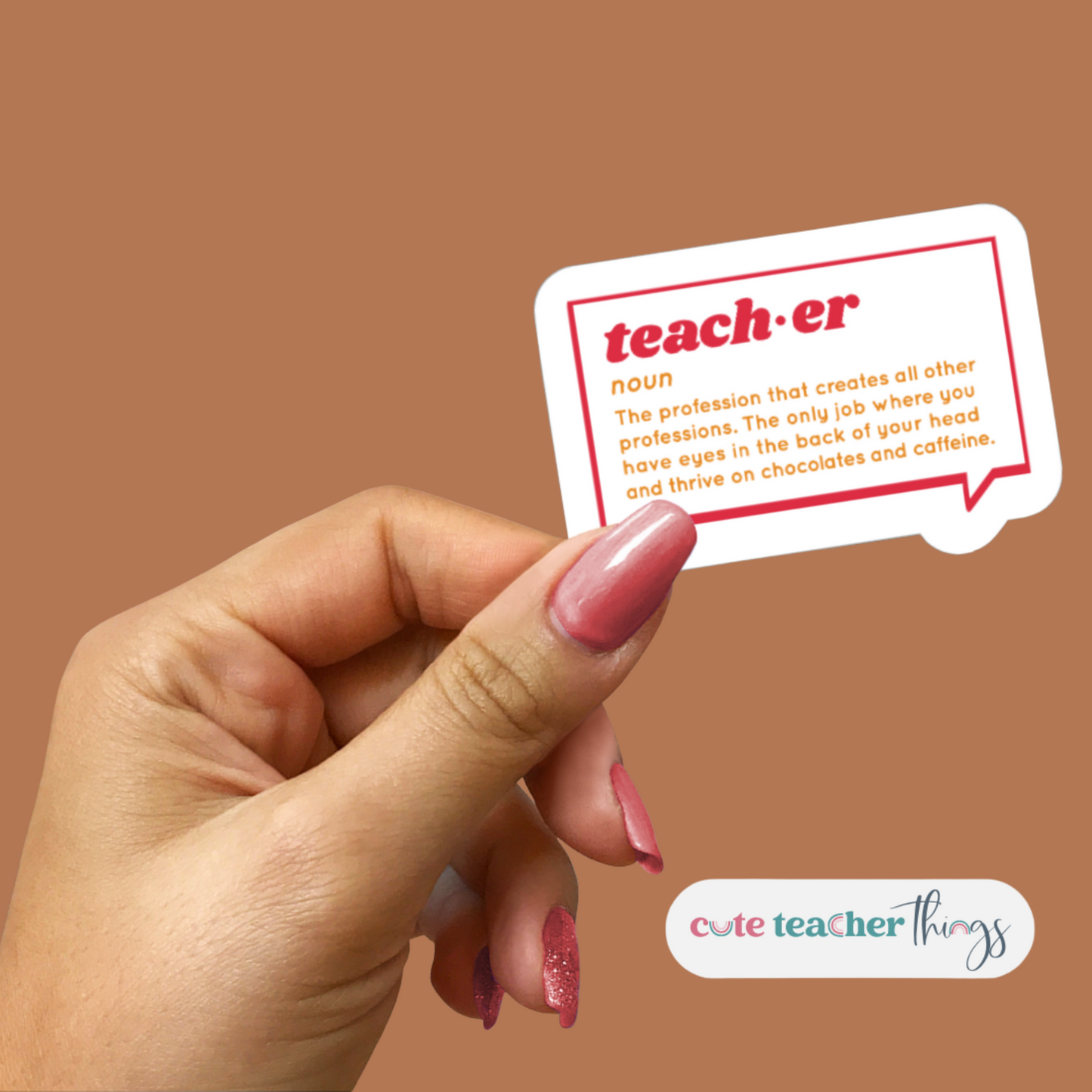 Teacher Definition Sticker