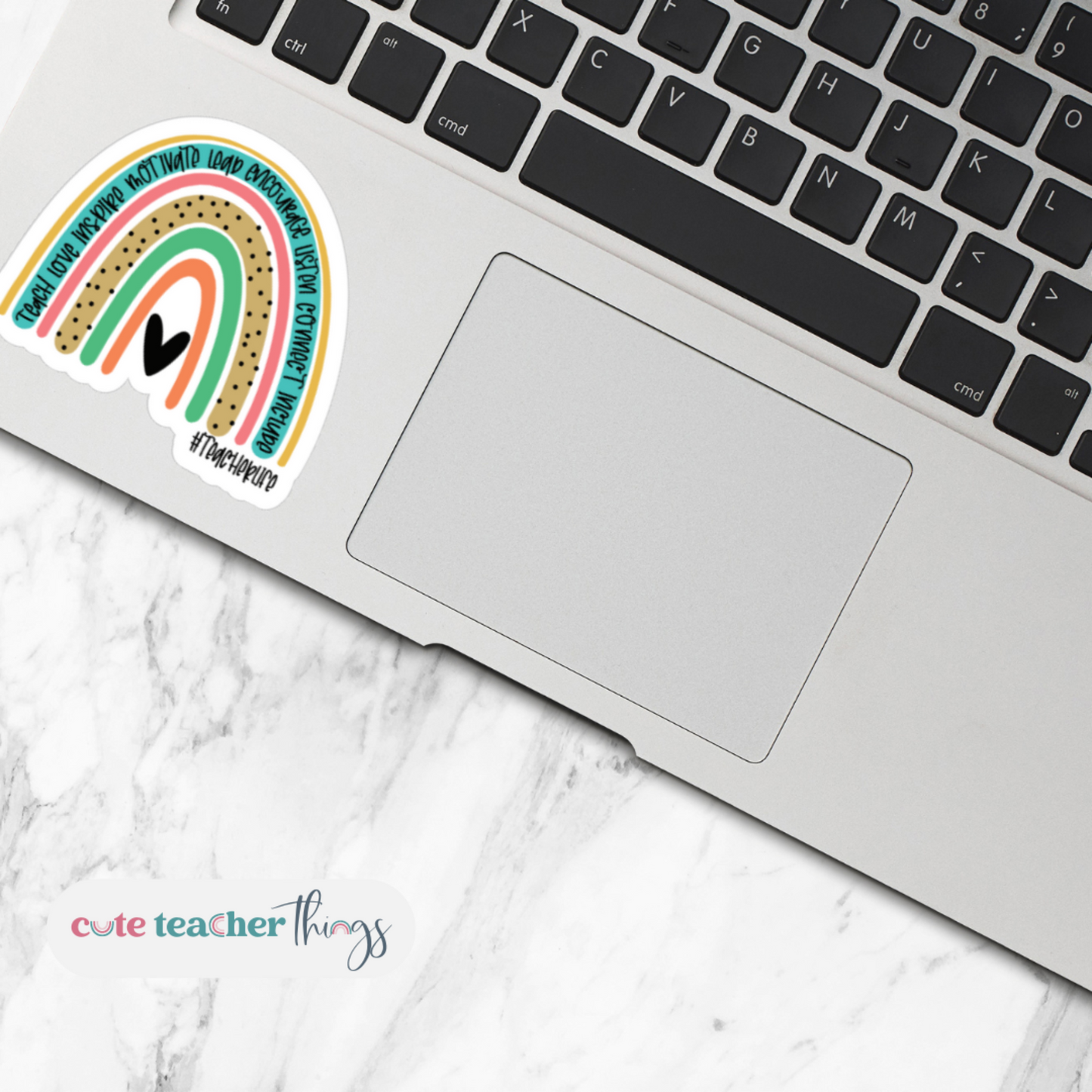 Teacher Rainbow Sticker