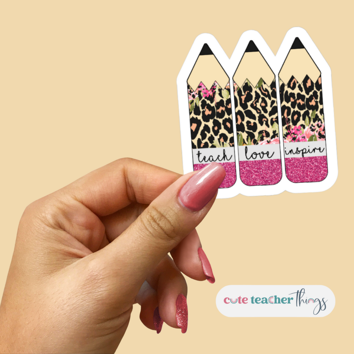 inspirational teacher sticker, appreciaton gift, weather resistant