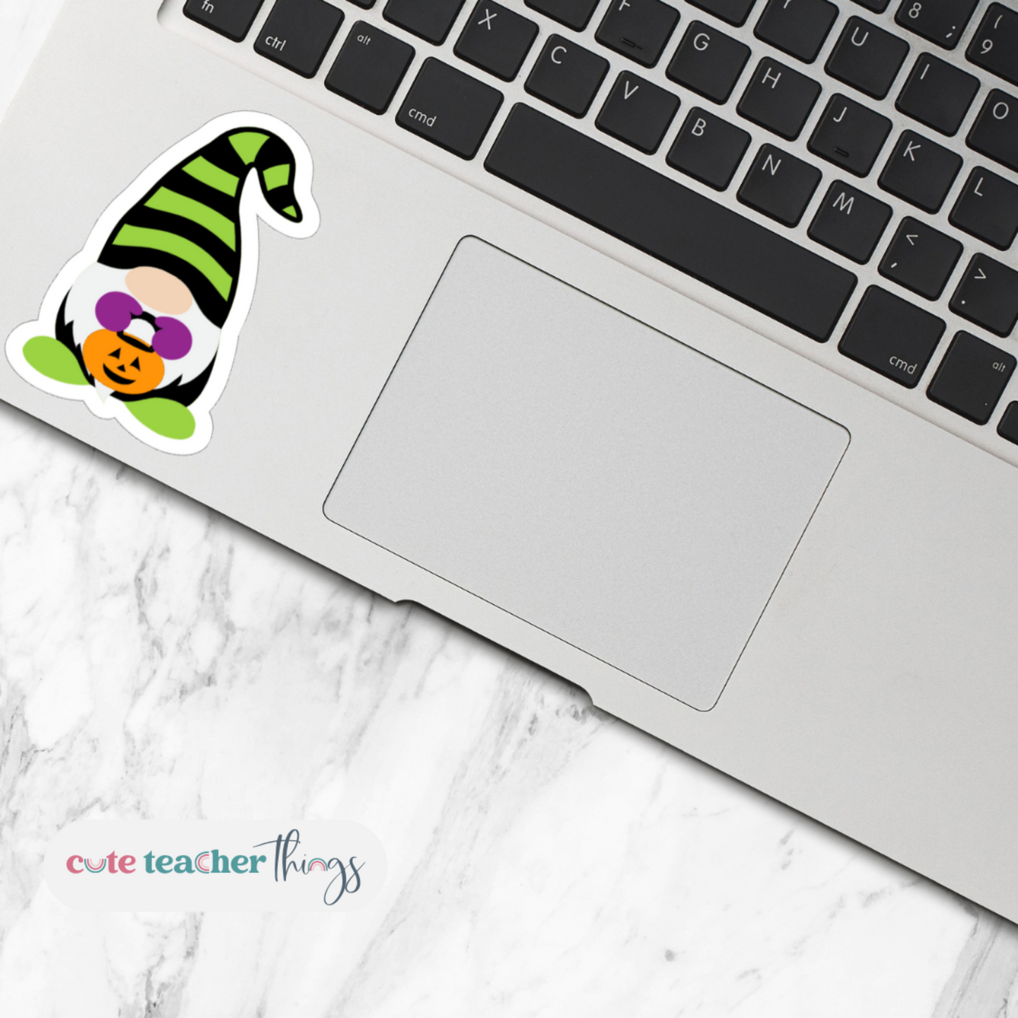 Trick-or-Treating Gnome Sticker