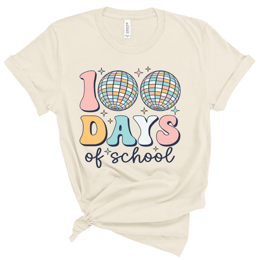 100 Days Of School Disco Ball Tee