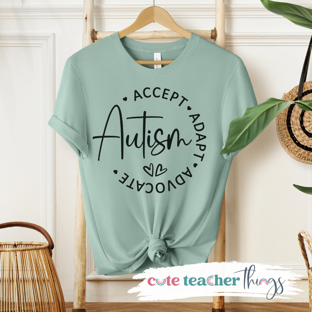 Autism Accept Adapt Advocate Tee