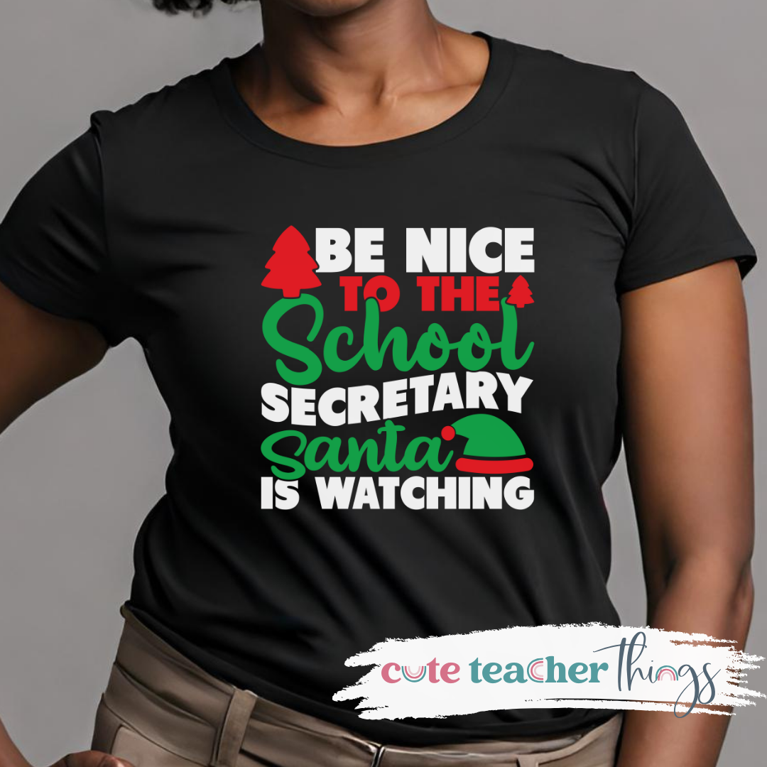 Be Nice To School Secretary Tee