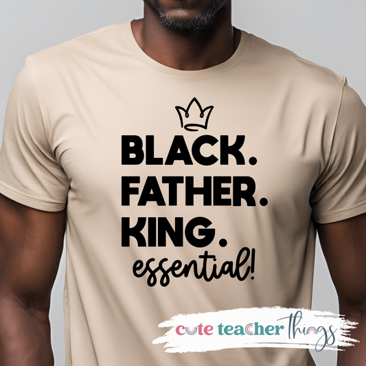 Black Father King Essential Tee