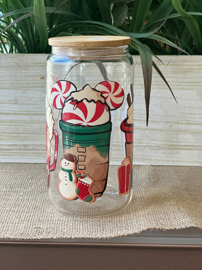 Christmas Drink Glass Cup