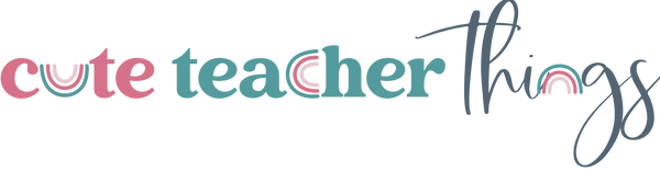 Cute teacher things logo