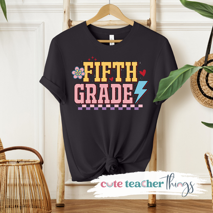 Fifth Grade Lightning Bolt Tee