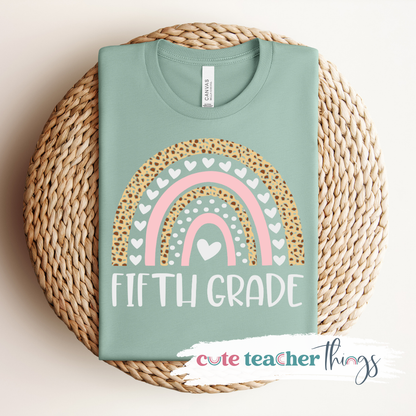 Fifth Grade Rainbow Tee