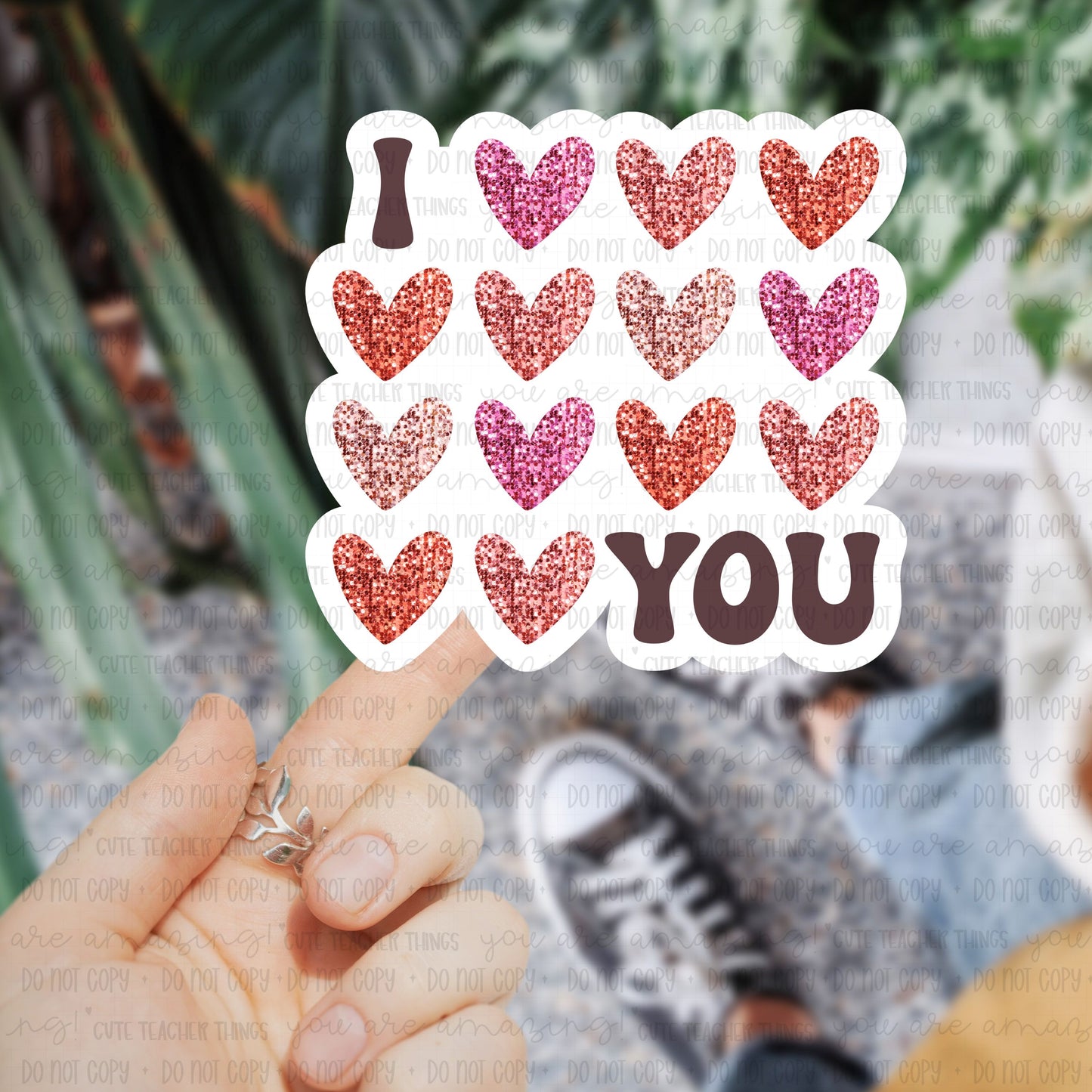 I Love You Heart Sticker