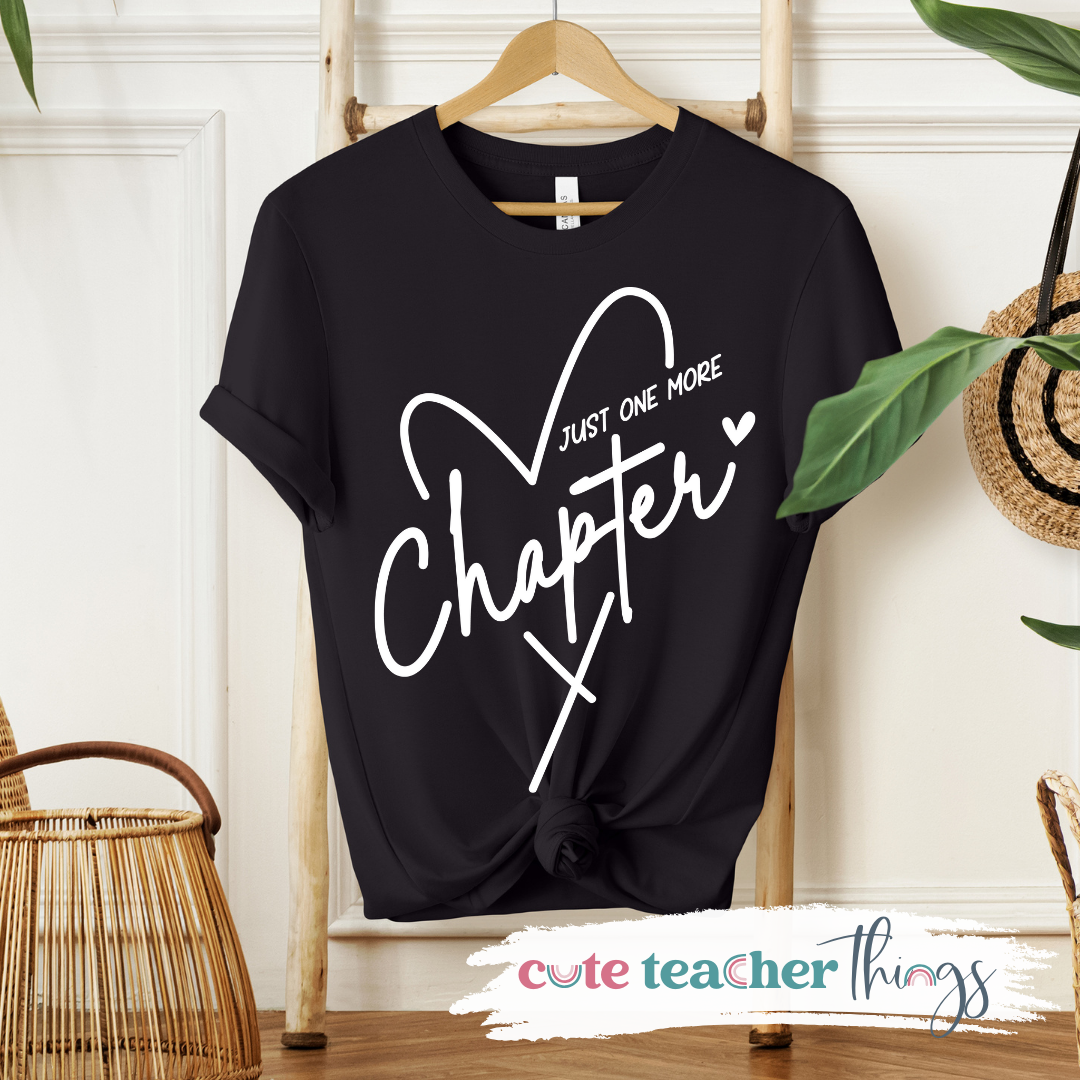 Just One More Chapter Heart Tee