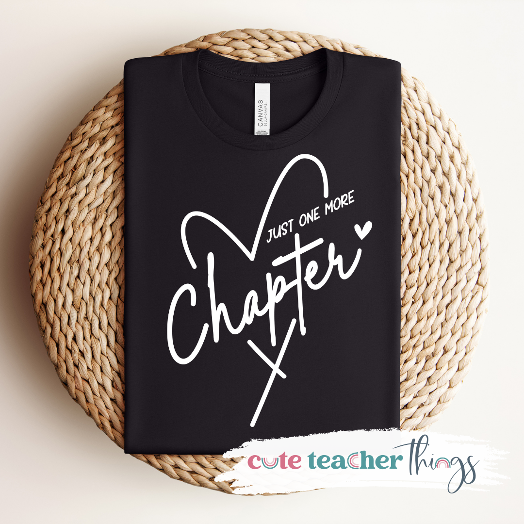 Just One More Chapter Heart Tee