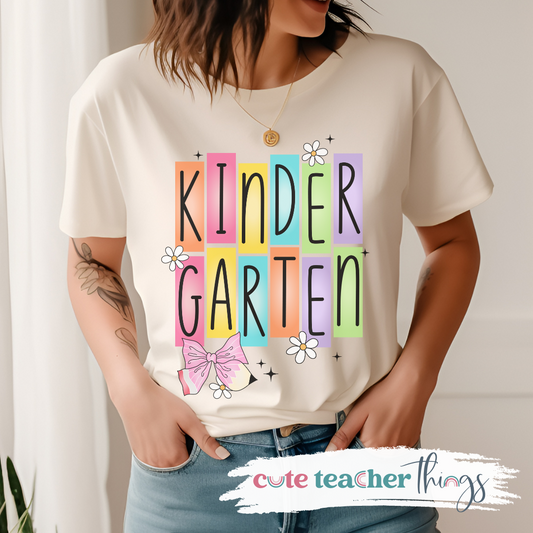 Kindergarten Squares Tee