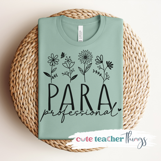 Para Professional Flowers Tee