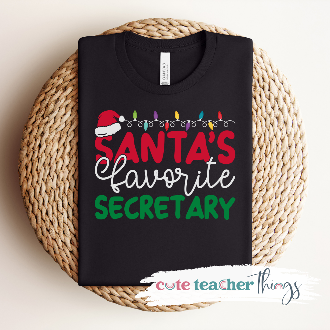 Santa's Favorite Secretary Tee
