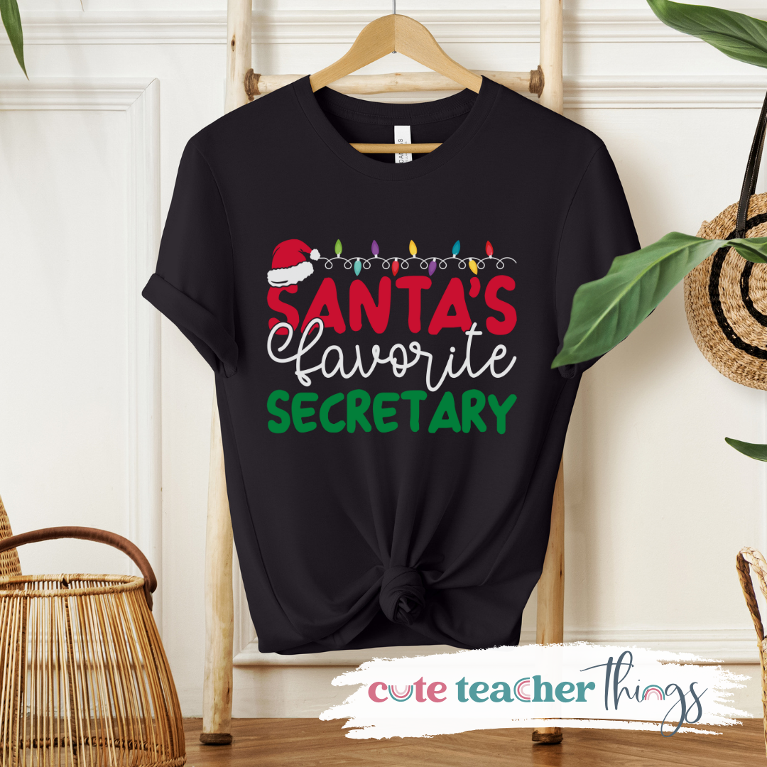 Santa's Favorite Secretary Tee