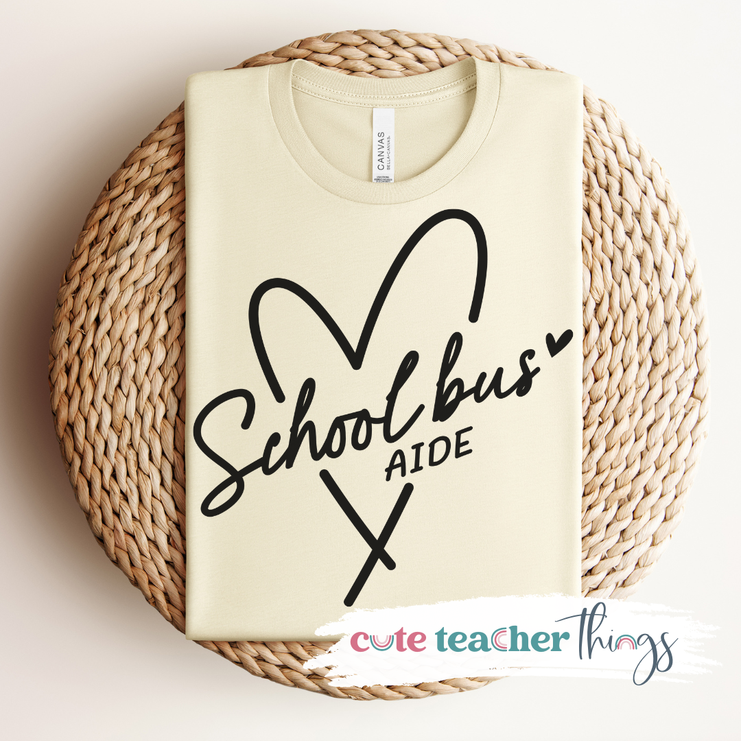 School Bus Aide Tee