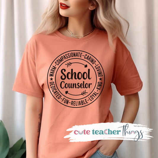 School Counselor Circle Tee