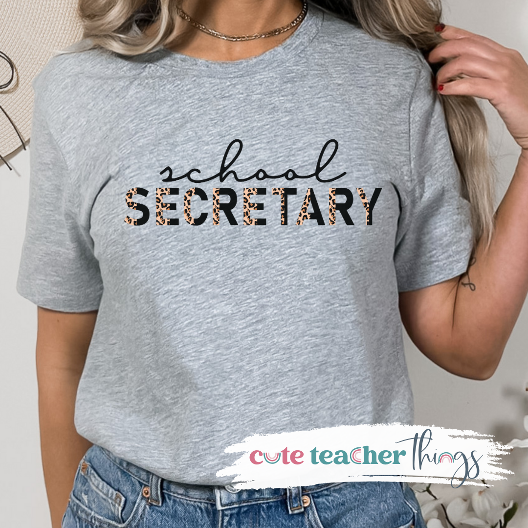 School Secretary Leopard