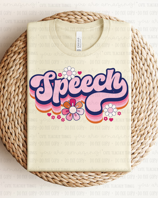 Speech Flower Tee