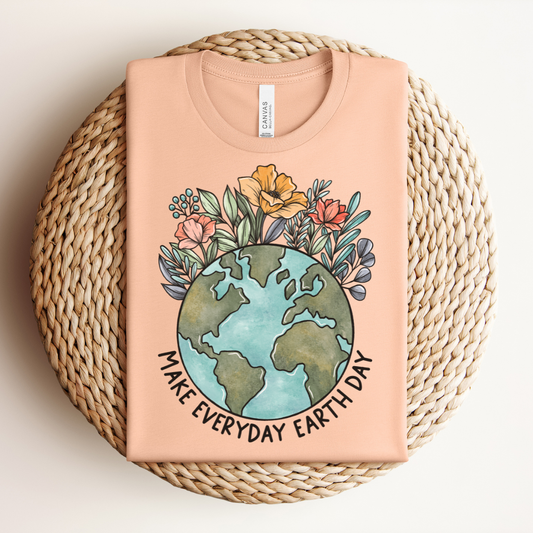 Floral Make Everyday Earth Day Tee