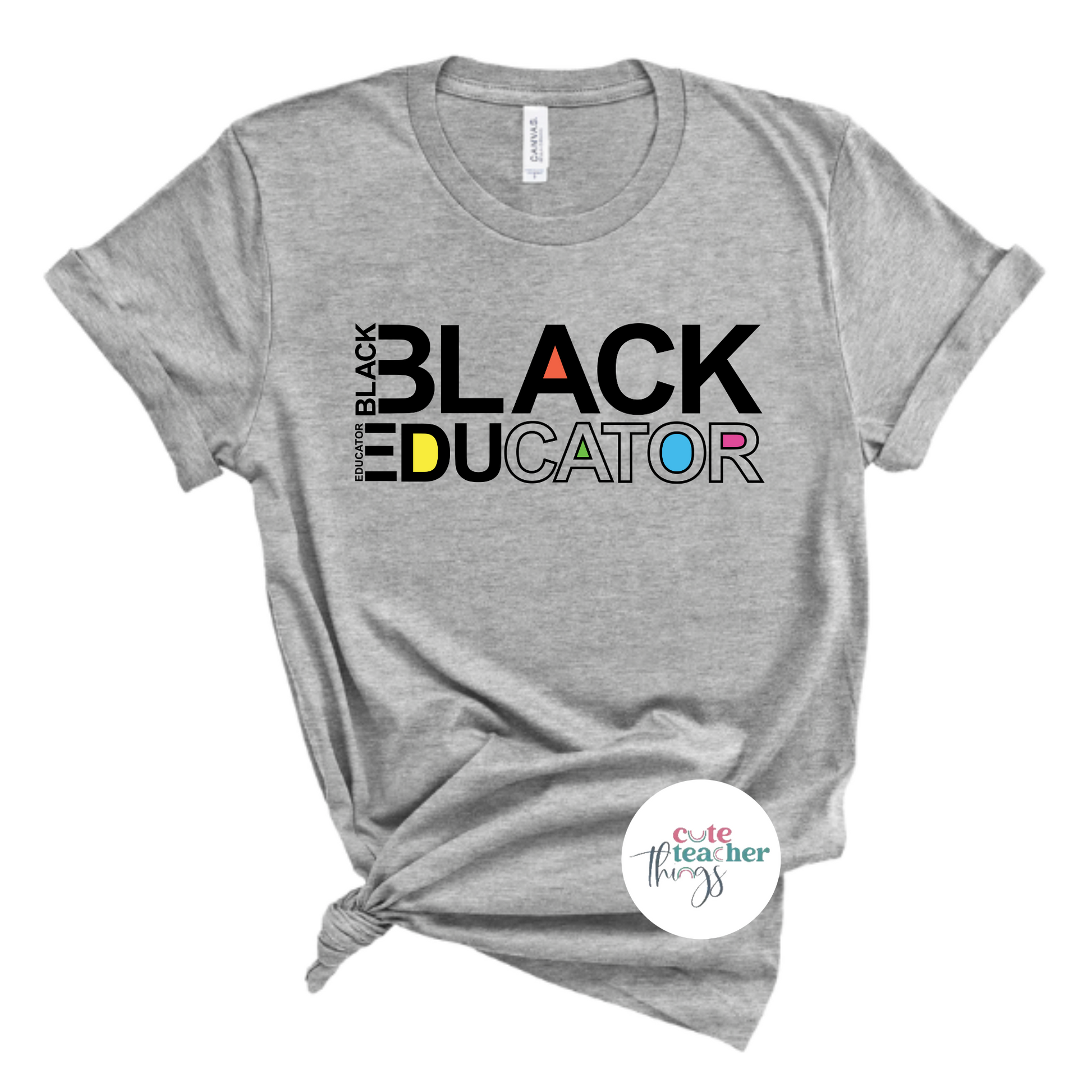 black educator tee, inspirational black teacher shirt, black pride