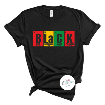 black the prime element t-shirt, black history month, equal rights tee