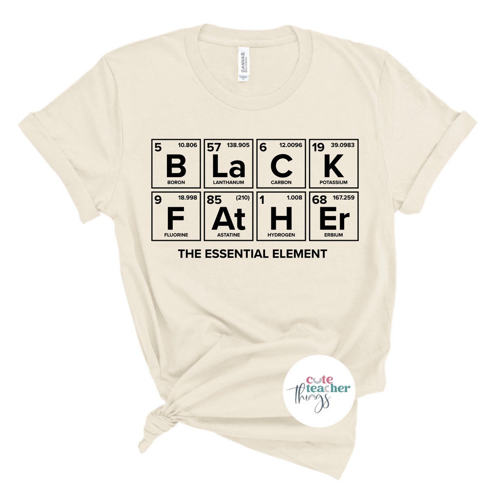 black father the essential tee, black dad shirt, fathers day gift