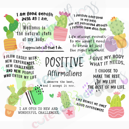 cactus daily affirmations design