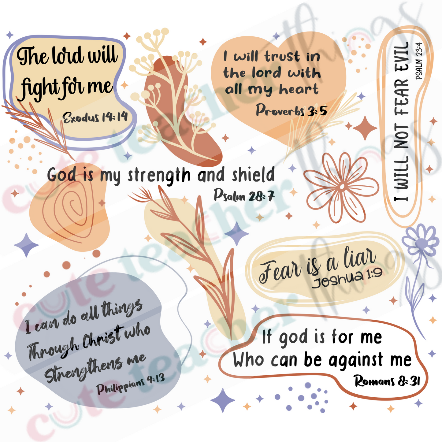 christian affirmations design