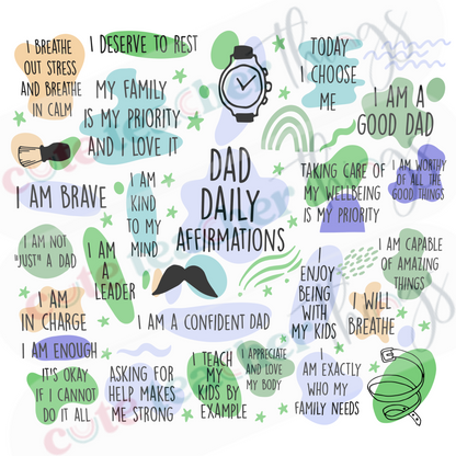 dad daily affirmations tapered design
