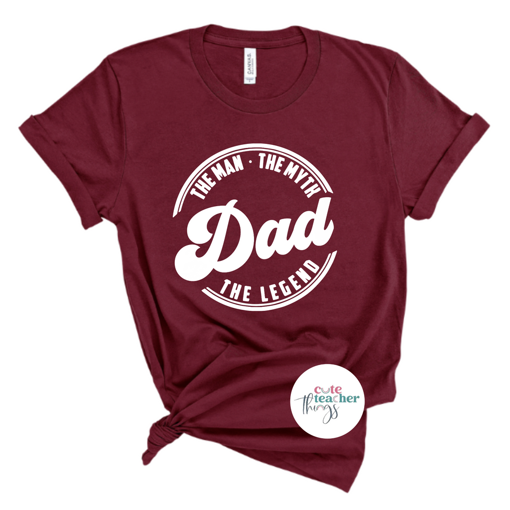 dad the man. the myth. the legend tee, dad gift, father t-shirt