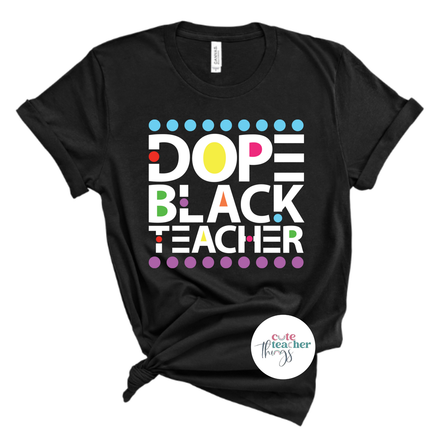 dope black teacher 2 tee, black educator t-shirt, gift idea for black teachers